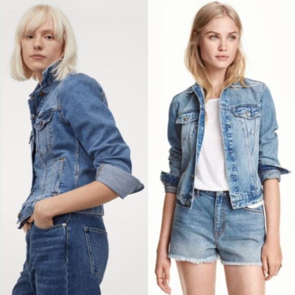 &Denim re-done Boho Jean Jacket size 8 unique blue - Picture 7 of 9